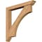 Ekena Millwork Westlake Traditional Smooth Bracket w/ Offset Brace, Western Red Cedar, 5 1/2"W x 38"D x 38"H BKT0604X38X38WTL01SWR - alternate 1